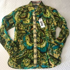 NWT Dolce and Gabanna Long Sleeve Button-Up Sz M/L